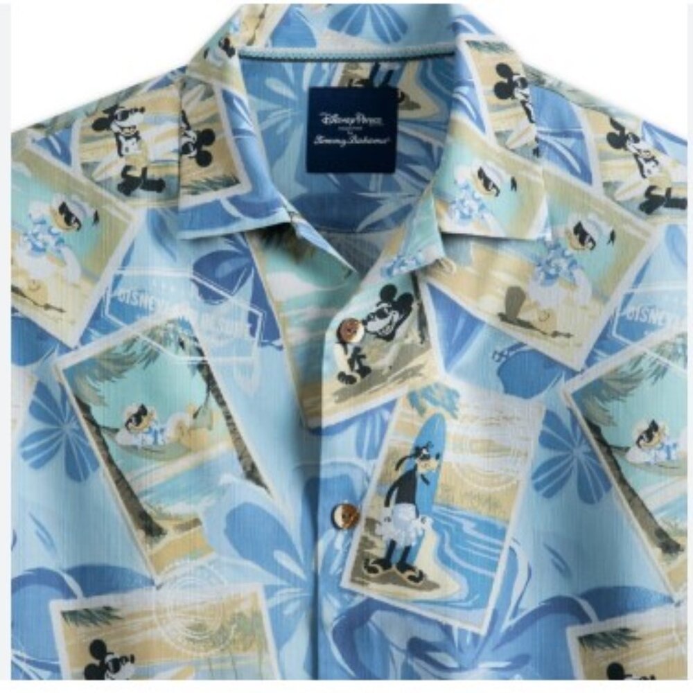 Disney by Tommy Bahama Hawaiin Camp Mickey Mouse and Friends Silk Shirt 3XL - Picture 2 of 16